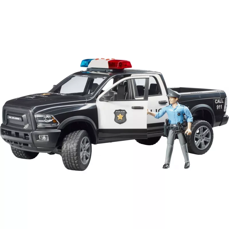 Toy police pickup BRUDER RAM 2500 Police 02505 – scale model, play vehicle