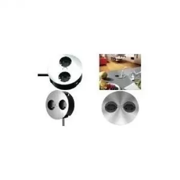 Power extension Bachmann TWIST 2S 2 AC outlets Indoor Chrome
