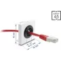 Cable grommet DELOCK Easy 45, 21 mm diameter, desk/table cable entry