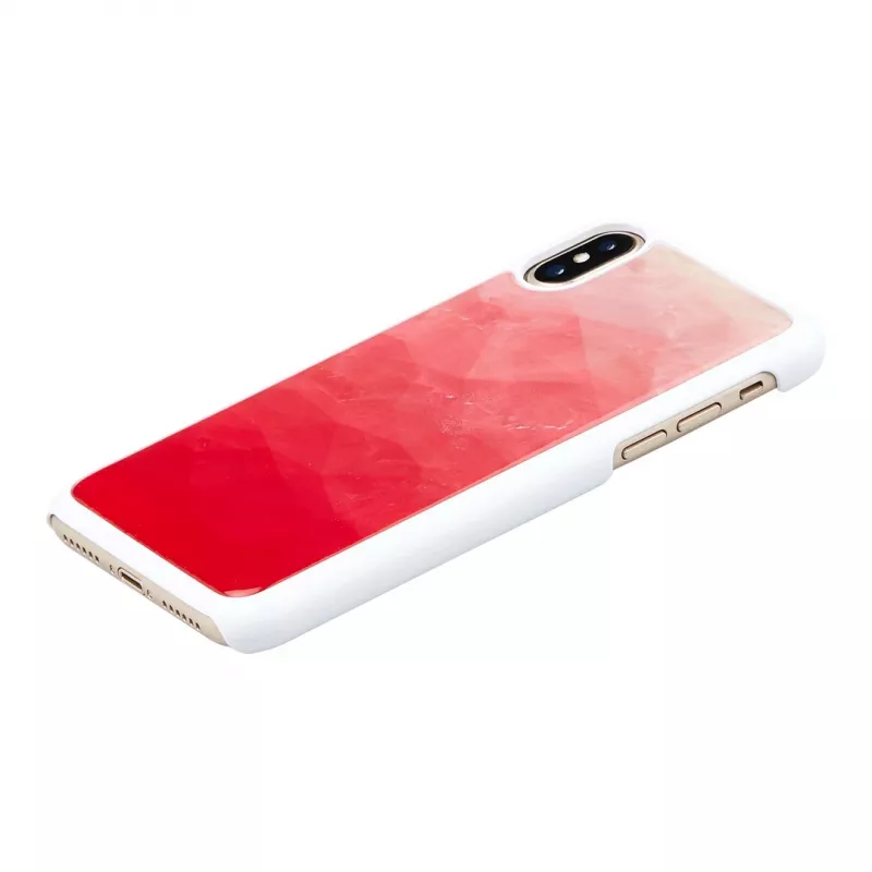 Phone case iKins for iPhone XS / iPhone X — Pink Lake White protective cover