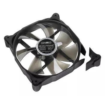 NoiseBlocker Multiframe M12-P 120 mm Computer Case Fan, 2000 RPM, 133 m³/h, 4.5 V, Black