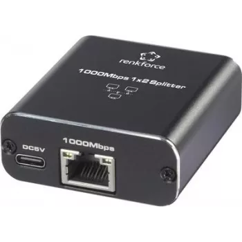 Renkforce RF-GES-200 Network Switch RJ45 2 Port USB-Power Supply (RF-6739678)