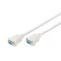 Assmann Zero-Modem connection cable. D-Sub9 F/F. 1.8m. snap-hoods. be (AK-610100-018-E)