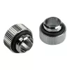 Bitspower Touchaqua Adapter straight G1/4 inch AG to G1/4 inch IG - 2-Pack, Silver