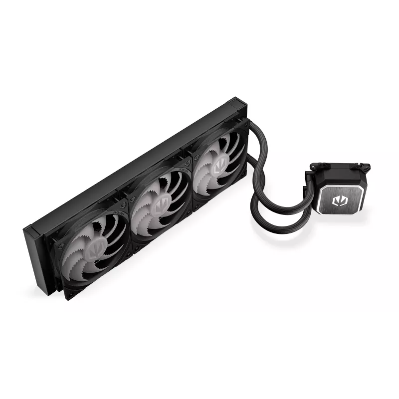 All-in-one liquid cooler ENDORFY Navis F360 ARGB Black — 360mm radiator, 3x 120×25 mm fans, 250–1800 RPM, pump 1600–2600 RPM, LGA 1700/AM5/AM4 support