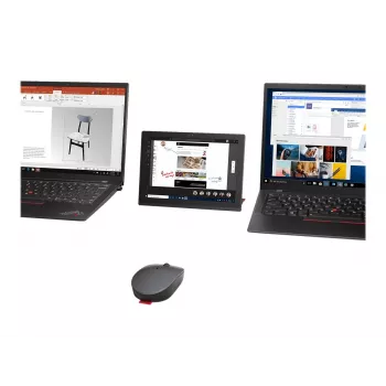 Lenovo Go Multi-Device mouse Office Ambidextrous RF Wireless + Bluetooth Optical 2400 DPI