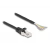DeLOCK Cable RJ50 male to open wire ends S/FTP 0.25 m black