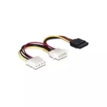 Power Cable SATA HDD DeLOCK 60103 2x 4pin male/female 0.165 m