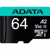 Flash Memory ADATA 64GB MicroSDXC UHS-I Premier Pro