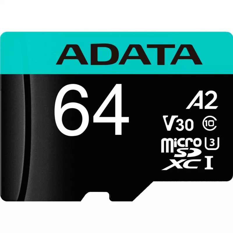 Flash Memory ADATA 64GB MicroSDXC UHS-I Premier Pro