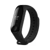 Silicone strap FIXED for Xiaomi Mi Band 3/4 — Black, replacement flexible durable silicone