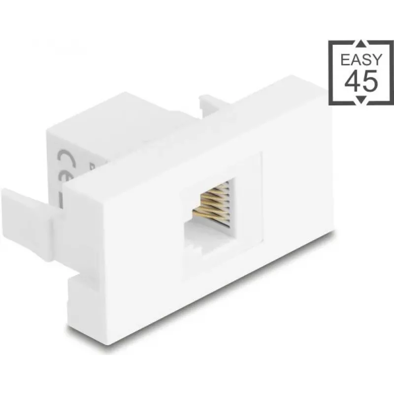 DELOCK RJ12 Module Socket 6P6C UTP White 90898