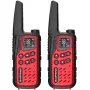 Portable walkie-talkie Baofeng BF-T25E — 16 channels, 0.5W, Li-Ion 1400mAh, set of 2 (red)