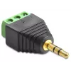 Cable gender changer DeLOCK 65419 3.5mm 3p Black Green Silver
