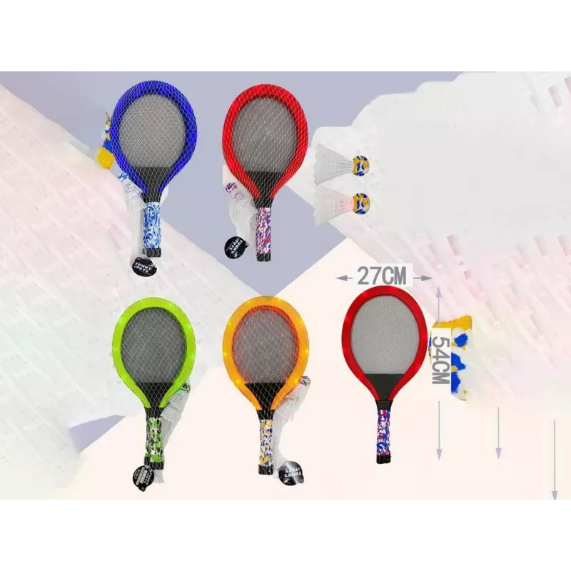 Beach tennis racket Madej 005656 light up design — single-piece paddle for beach play