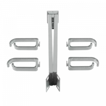 LogiLink - rack cable management bar - Light Grey, RAL 7035 - 1U - 48.3 cm (19)