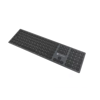 NATEC NKL-1830 Keyboard Universal RF Wireless Bluetooth QWERTY Spanish Black Grey