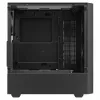 PC Case SAVIO Noctis Flow — Cube Mini‑ITX/Micro‑ATX/ATX, 3x120mm front, 1x120mm rear, 2x3.5 inch + 3x2.5 inch bays, tempered glass