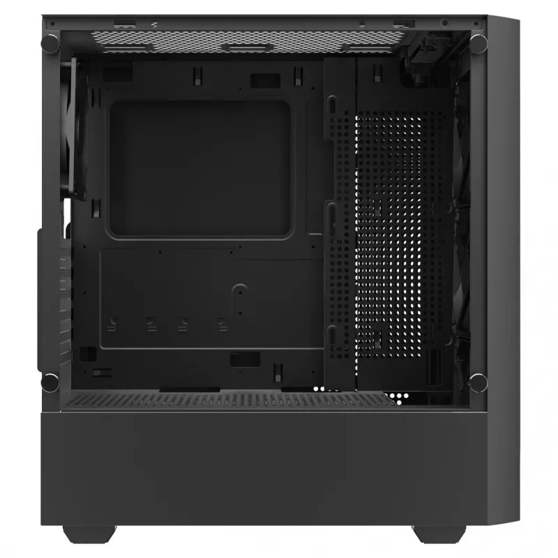 PC Case SAVIO Noctis Flow — Cube Mini‑ITX/Micro‑ATX/ATX, 3x120mm front, 1x120mm rear, 2x3.5 inch + 3x2.5 inch bays, tempered glass
