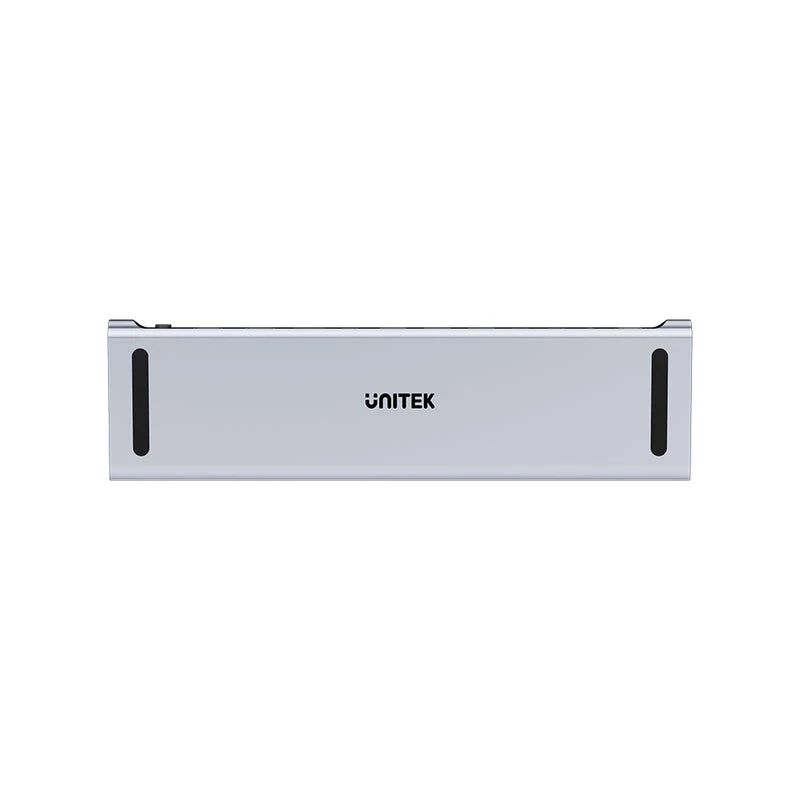 KVM switch Unitek D1106AGY01 USB-C Triple 4K docking station with KVM, 3x USB-A, 5x USB-C, HDMI×2, DP×1, RJ-45, SD reader, 3840×2160@60Hz, aluminium