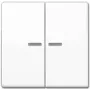 Wall-mounted switch insert JUNG AS 591-5 KO5 WW for LED compatibility, white, IP44