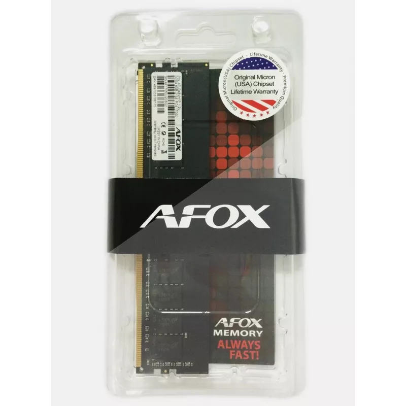 Desktop RAM AFOX 8GB DDR4 2666MHz Unbuffered (1 x 8GB) AFLD48FK1P