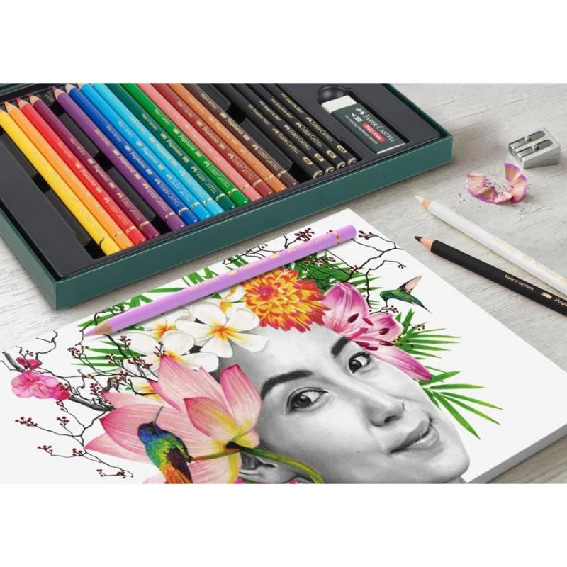 Oil-based pencil Faber-Castell Polychromos & Pitt Graphite Matt Set 21 pc Multicolour
