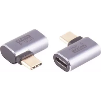 USB-C adapter ShiverPeaks 14-05035, USB 4.0, 90° right-angle connector