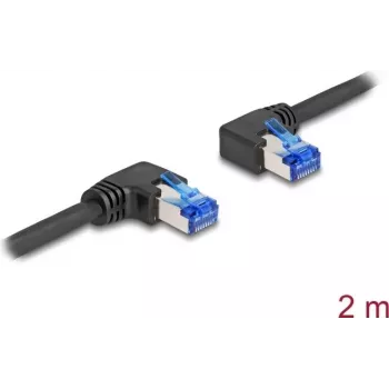 Network Cable DeLOCK RJ45 Cat.6A S/FTP 2m Black