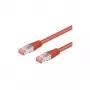 Wentronic Goobay CAT 6 Patch Cable, S/FTP (PiMF), Red, 0.5 m - LSZH Halogen-Free, Copper (68277)