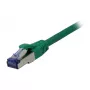 Patch cable RJ45 - CAT6A 500Mhz - 0.25m - green - S-STP(S/FTP) - AWG27 - LSZH - Synergy 21