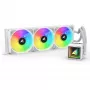 All-in-One CPU liquid cooler Sharkoon S100 ARGB white — 360 mm radiator, Infinity-Mirror effect