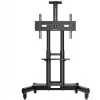 TV Stand ONKRON TS1551-B for 40–70 inch TVs, Black, floor stand with universal mounting