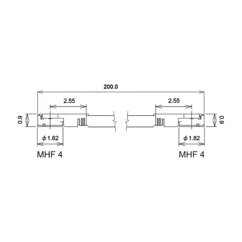 Coaxial Cable DeLOCK 89643 0.5m MHF IV HSC MXHP32