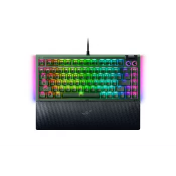 Mechanical Gaming Keyboard Razer BlackWidow V4 75% — Wired US layout, Phantom Green Edition, Razer Mechanical Tactile Switches