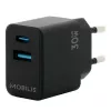 Mobile device charger MOBILIS 001362 Universal Black AC Auto