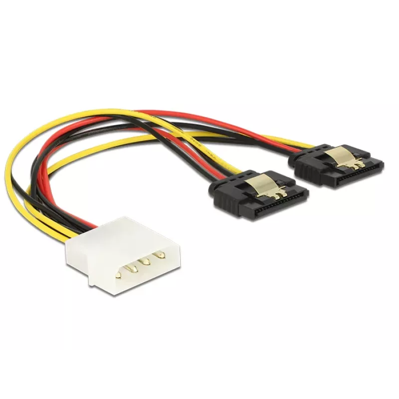 Internal power cable DeLOCK 85237 0.2 m Molex to 2 x SATA