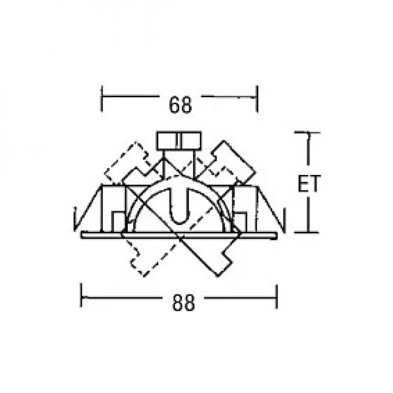 Brumberg 00196307 EB-Spotlight BREENA Round white 13W 12V swivel