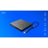 SAVIO AK-59 External slim CD/DVD Recorder R/RW - USB-C/USB-A, black