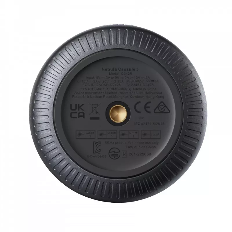 Portable standard-throw projector Anker Nebula Capsule 3 — DLP 1080p, 200 ANSI lumens, 16:9, red/black, AC or battery