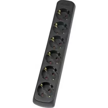 Power Strip AS Schwabe 11712 Black — 1 Socket