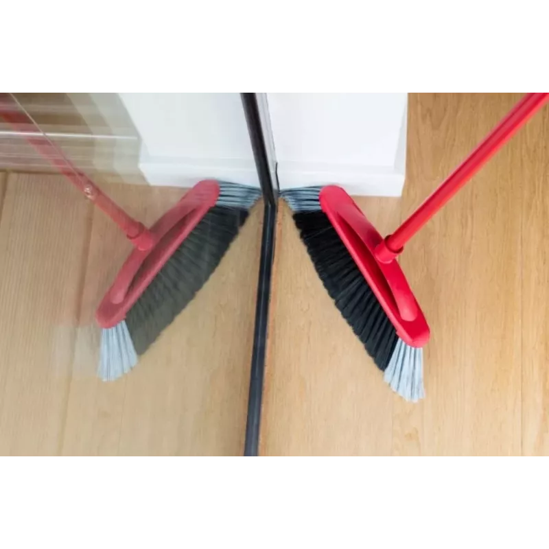 Indoor broom Vileda hard bristle, technopolymer handle, black, model 128762