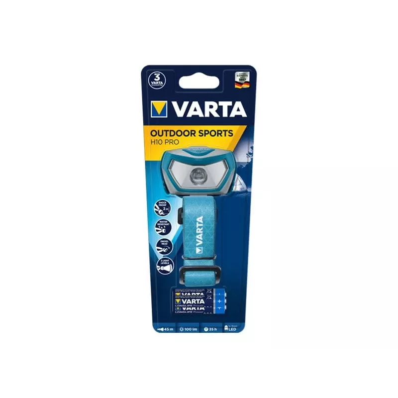 Headband flashlight Varta 16650 101 421 Aqua colour