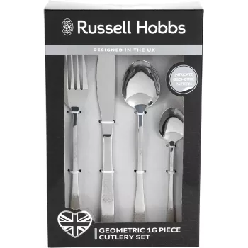 Cutlery set Russell Hobbs RH01519EU7 16 pieces geometric design, stainless steel