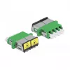 Optical Fiber Coupler DeLOCK 86902 LC Quad female to LC Quad female Single-mode green
