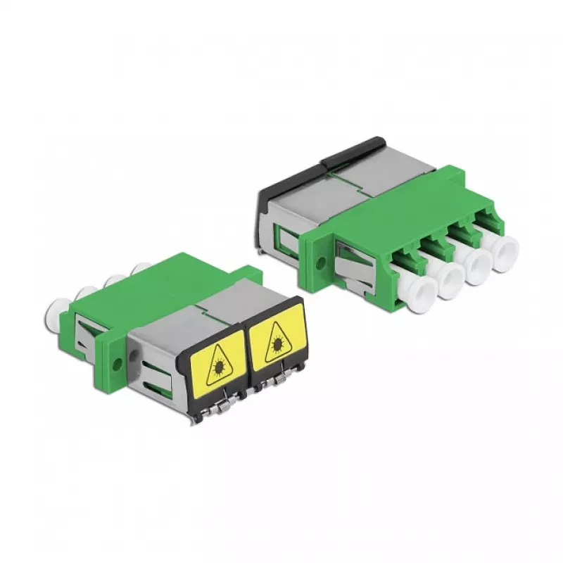 Optical Fiber Coupler DeLOCK 86902 LC Quad female to LC Quad female Single-mode green