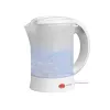 Electric kettle LAFE LAFCZA45865, stainless steel, 0.6 L, 600 W, light grey, hinged lockable lid