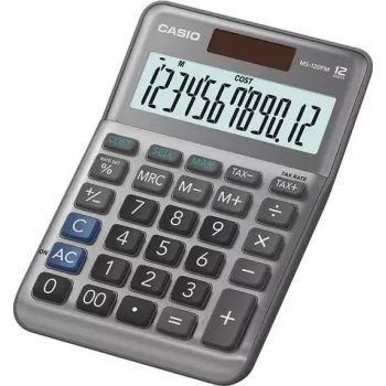Desktop Calculator Casio MS-120FM Basic Black 12 Digits Tax Profit