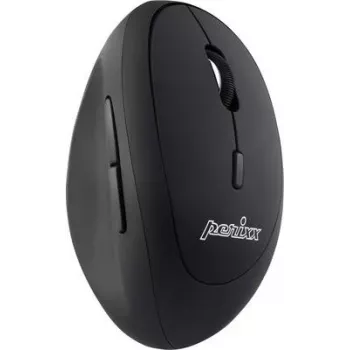 Perixx PERIMICE-719, small wireless ergonomic mouse, for right-handers, black