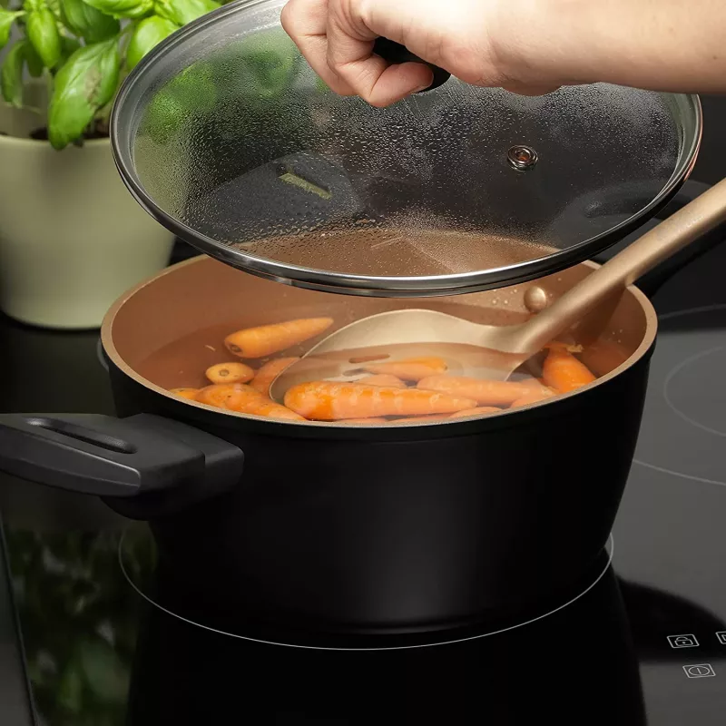Stockpot Russell Hobbs RH01669BEU7 20 cm, black, stainless-steel interior